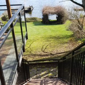 glass railing
