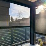 inside view of outdoor solar shades